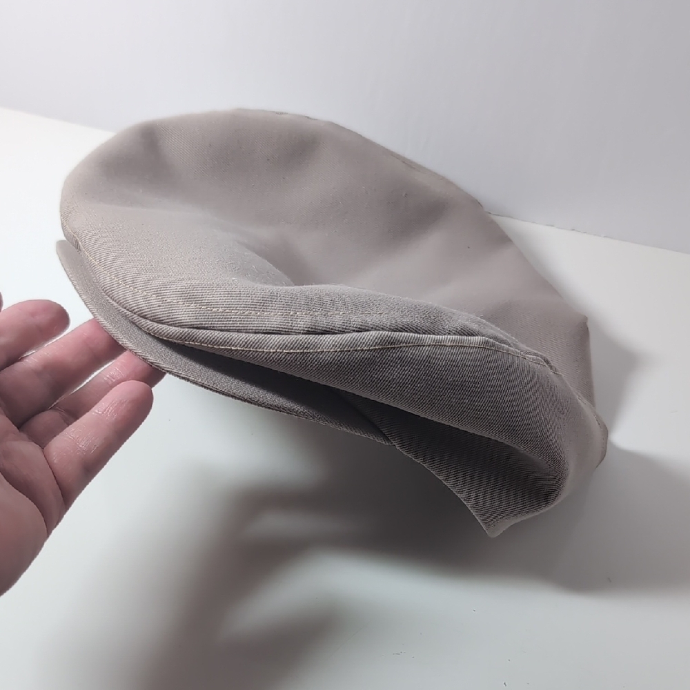 Beige Flat Cap, Driving Cap, Old-school